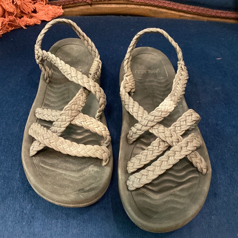 Size 8 Black Strappy Sandals